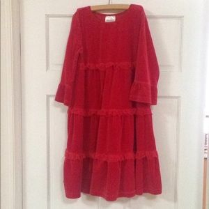 Red frilly Christmas dress
